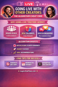 Going live with creators infographics