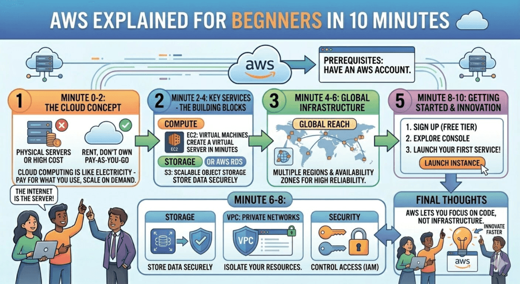 AWS Explained for Beginners in 10 Minutes ☁️
