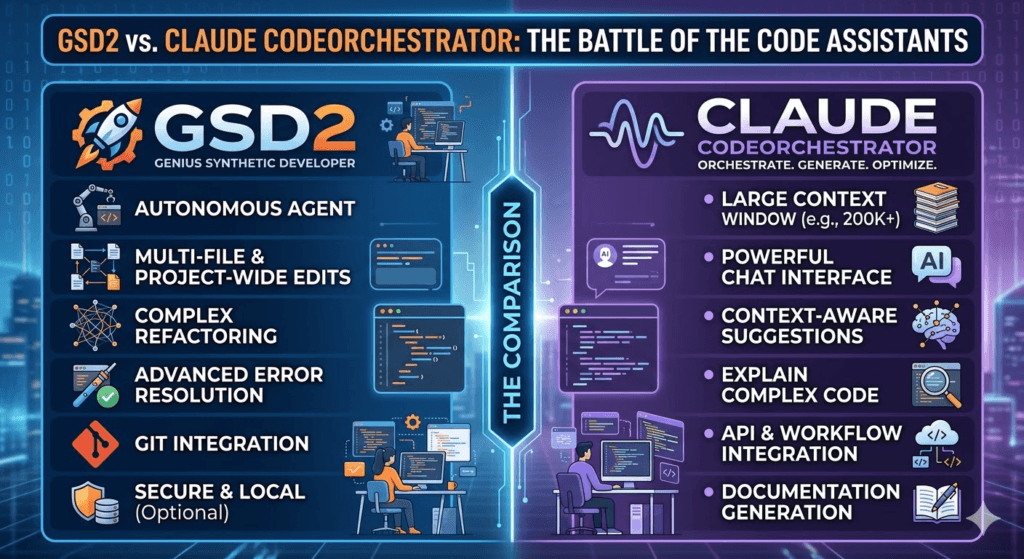 GSD2 vs Claude CodeOrchestrator