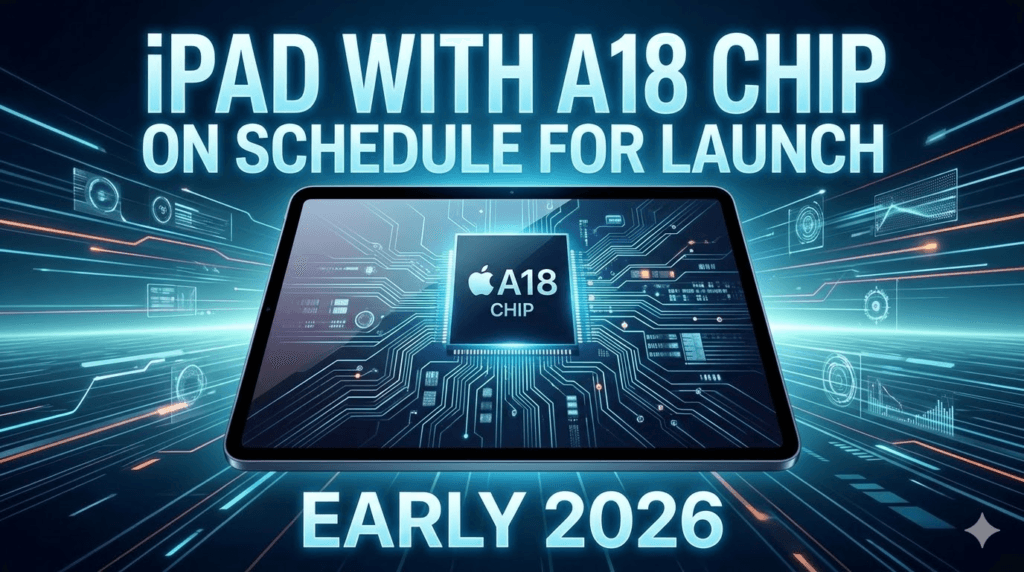 iPad with A18 chip on schedule for launch in early 2026