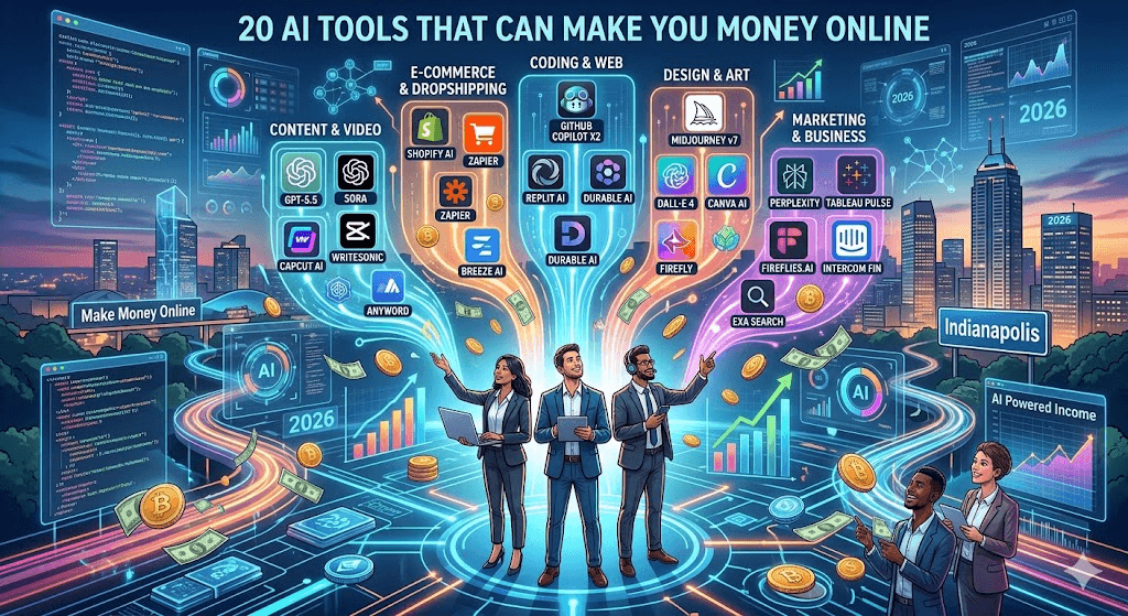 20 AI Tools That Can Make You Money Online in 2026