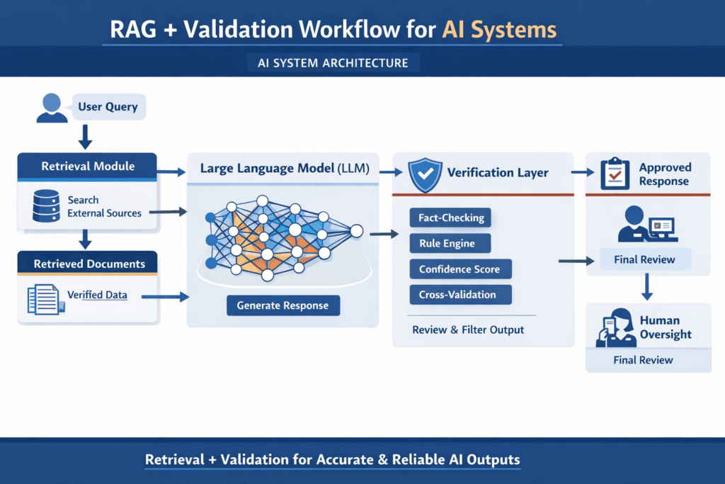 architecture diagram explaining RAG + validation flow