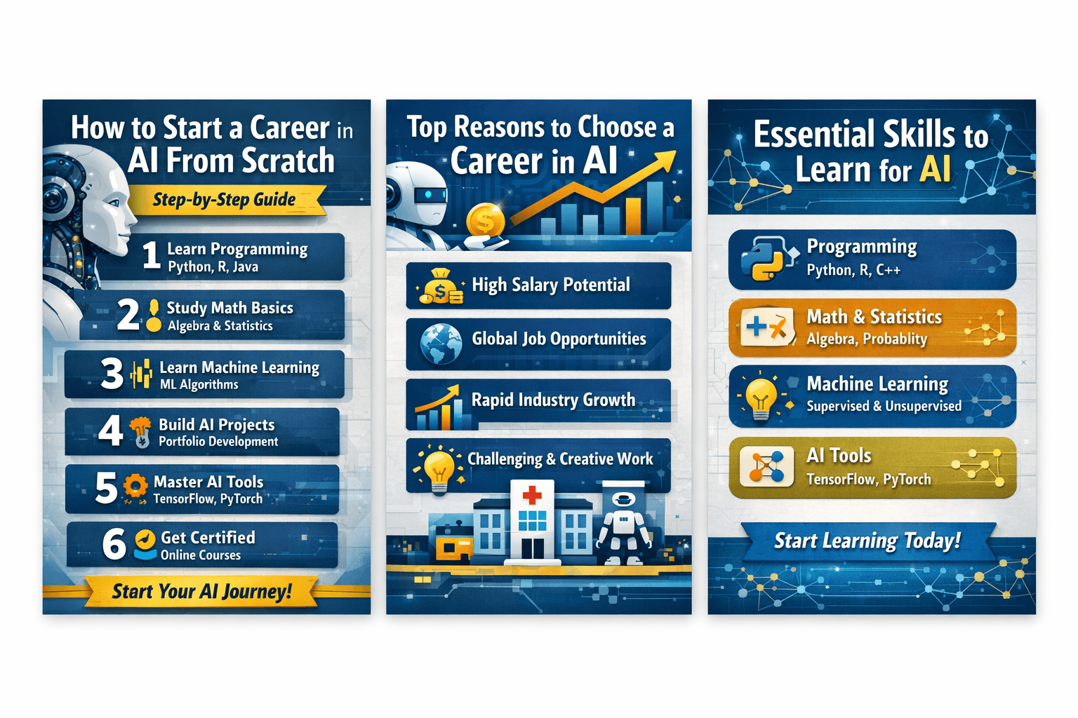 AI professional infographic