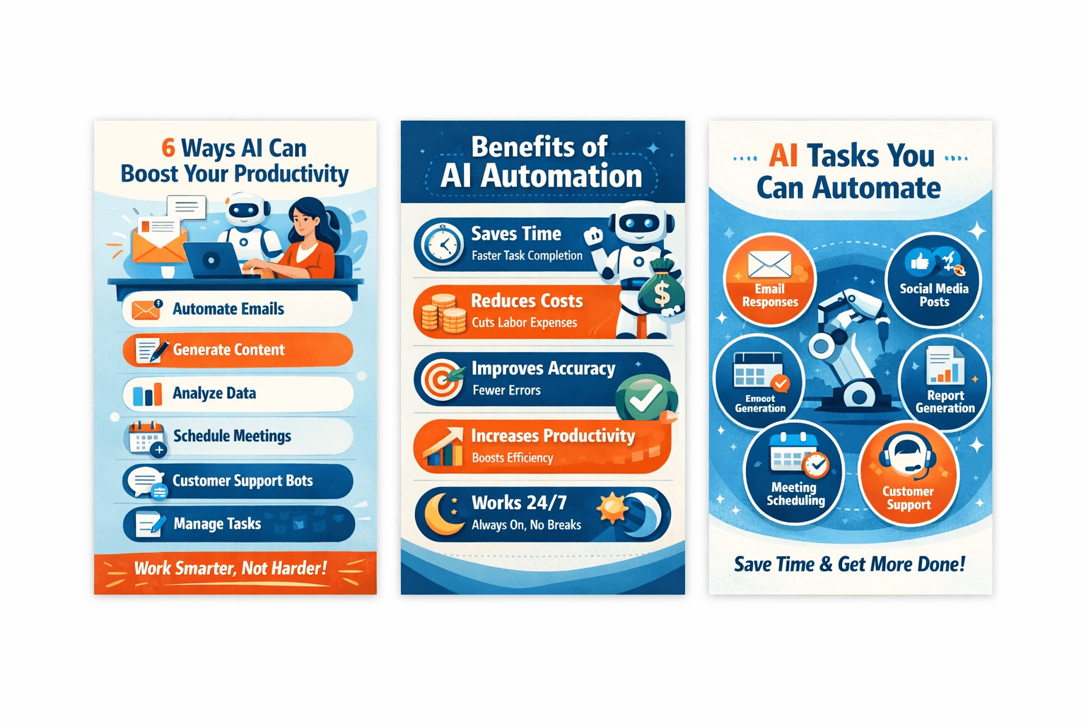 AI automation for productivity and efficiency