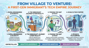 From village to venture infographic