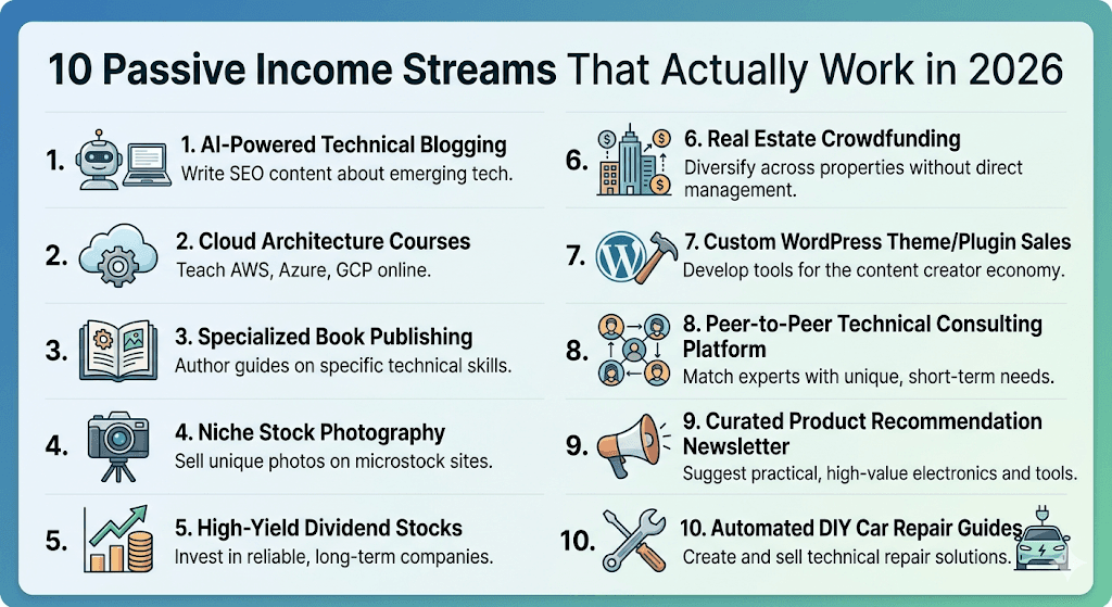 10 Passive Income Streams That Actually Work in 2026