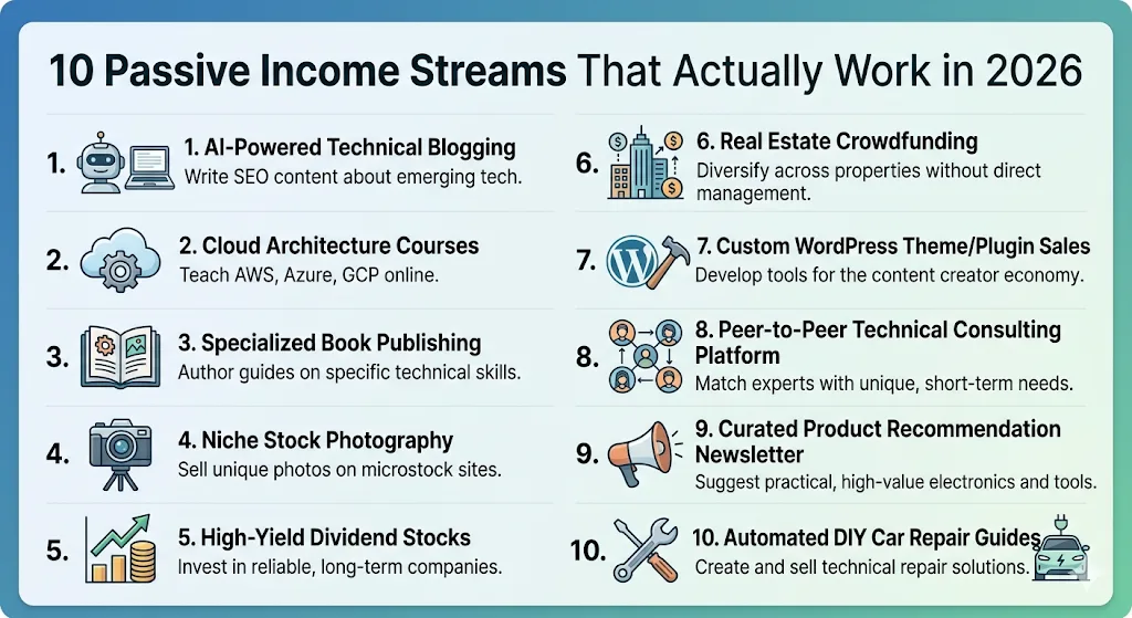10 Passive Income Streams That Actually Work in 2026