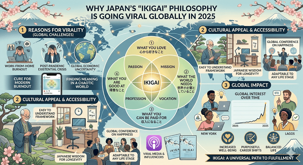 Why Japan's 'Ikigai' Philosophy Is Going Viral Globally in 2025