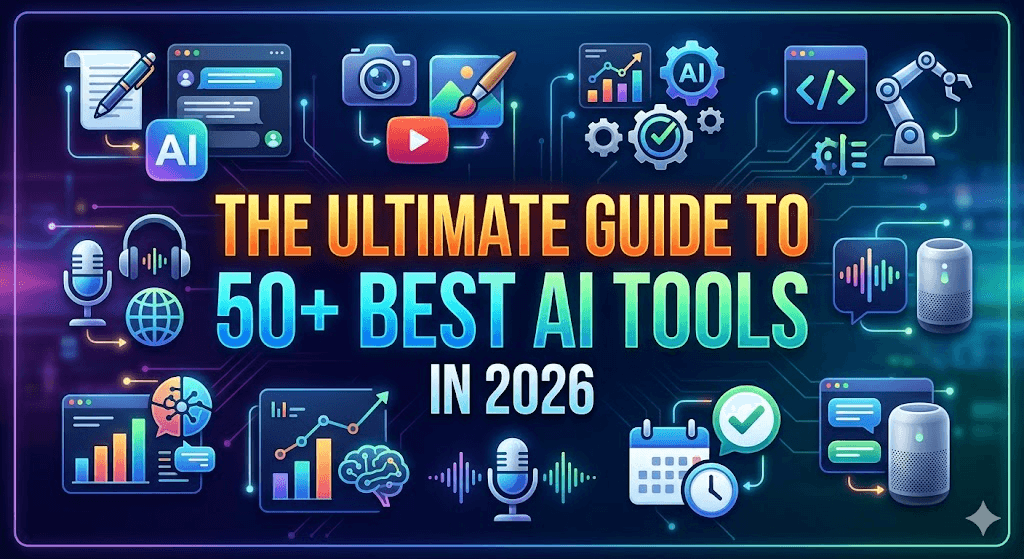 The Ultimate Guide to 50+ Best AI Tools in 2026