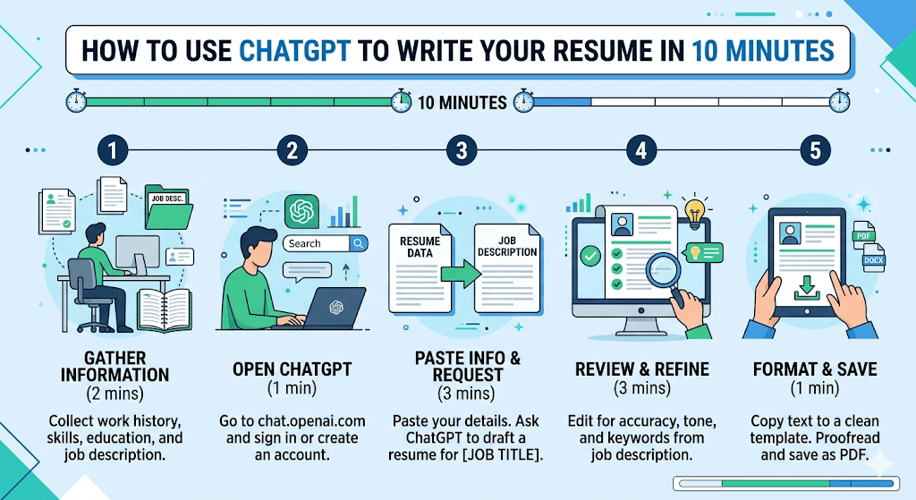 How to use ChatGPT to write your resume in 10 minutes