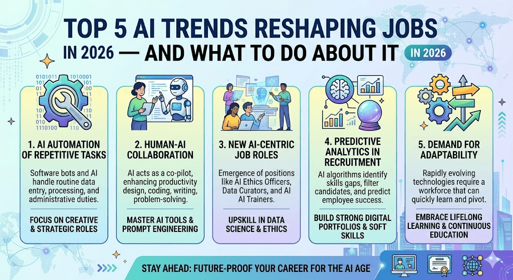 Top 5 AI trends reshaping jobs in 2026 — and what to do about it