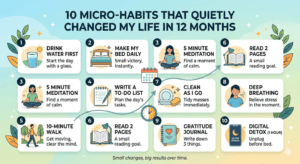 10 Micro-Habits That Quietly Changed My Life in 12 Months
