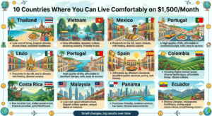 10 Countries Where You Can Live Comfortably on $1,500/Month
