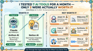 I Tested 7 AI Tools for a Month — Only 2 Were Actually Worth It