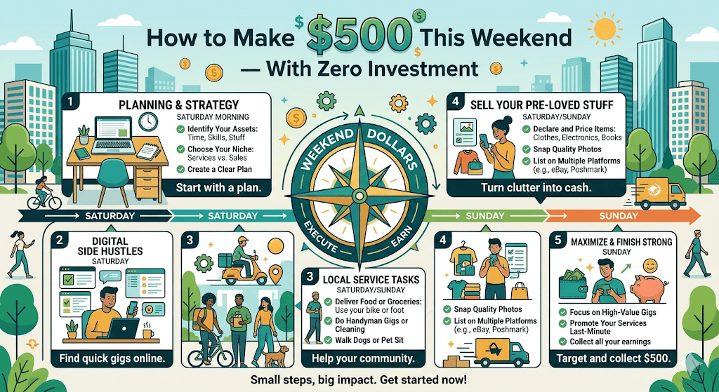 How to Make $500 This Weekend — With Zero Investment