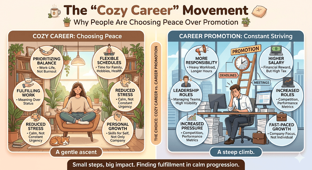The 'Cozy Career' Movement: Why People Are Choosing Peace Over Promotion