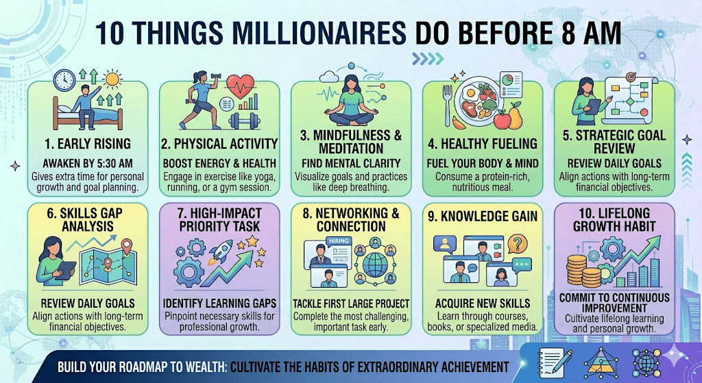 10 Things Millionaires Do Before 8 AM