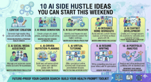 10 AI Side Hustle Ideas You Can Start This Weekend