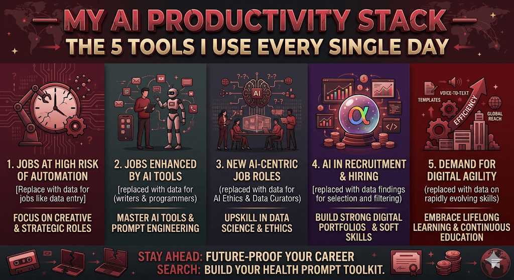 My AI Productivity Stack —the 5 tools I use every single day