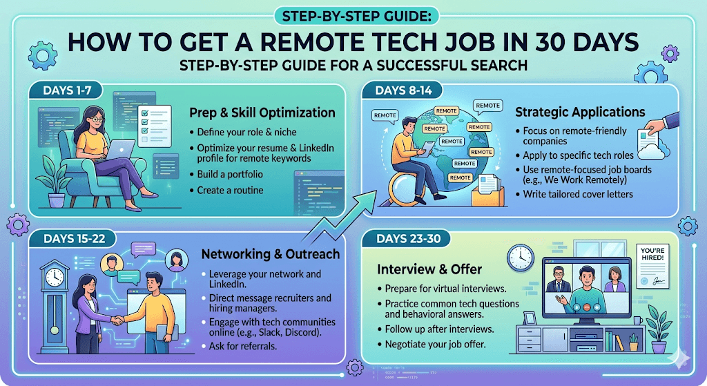 How to Get a Remote Tech Job in 30 Days — Step-by-Step Guide