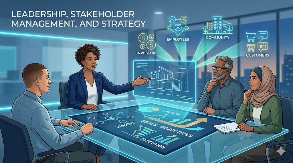Leadership, Stakeholder Management, and Strategy