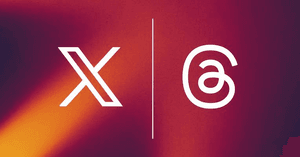 Threads vs. X platform comparison banner. Source: OH Partners