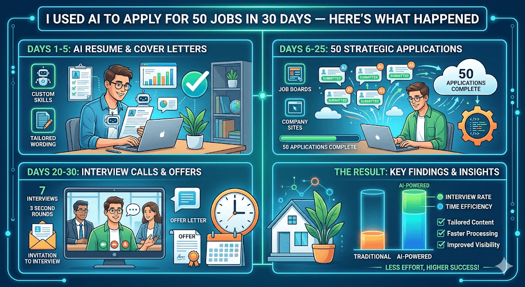 I Used AI to Apply for 50 Jobs in 30 Days — Here’s What Happened