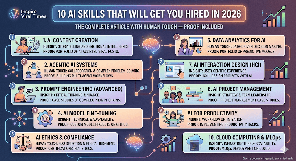 10 AI Skills That Will Get You Hired in 2026 — Proof Included