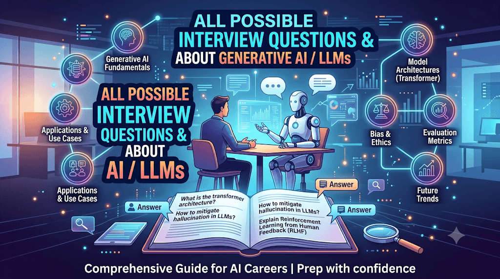 All possible interview questions and answers about Generative AI / LLMs