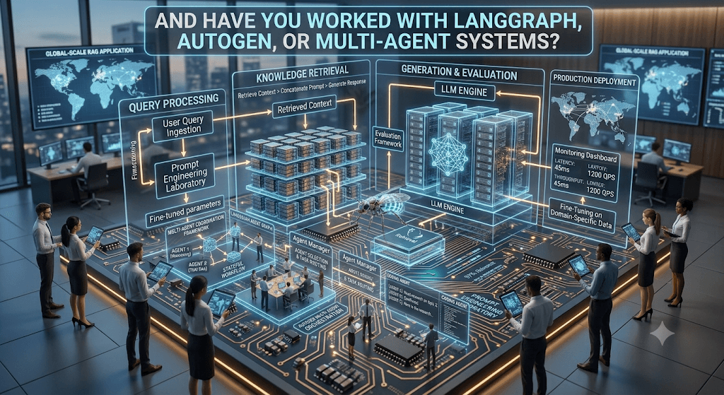 Have you worked with LangGraph, AutoGen, or multi-agent systems?