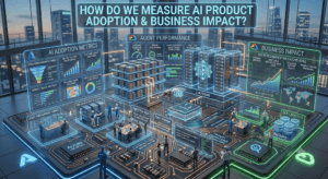 How do you measure AI product adoption and business impact?